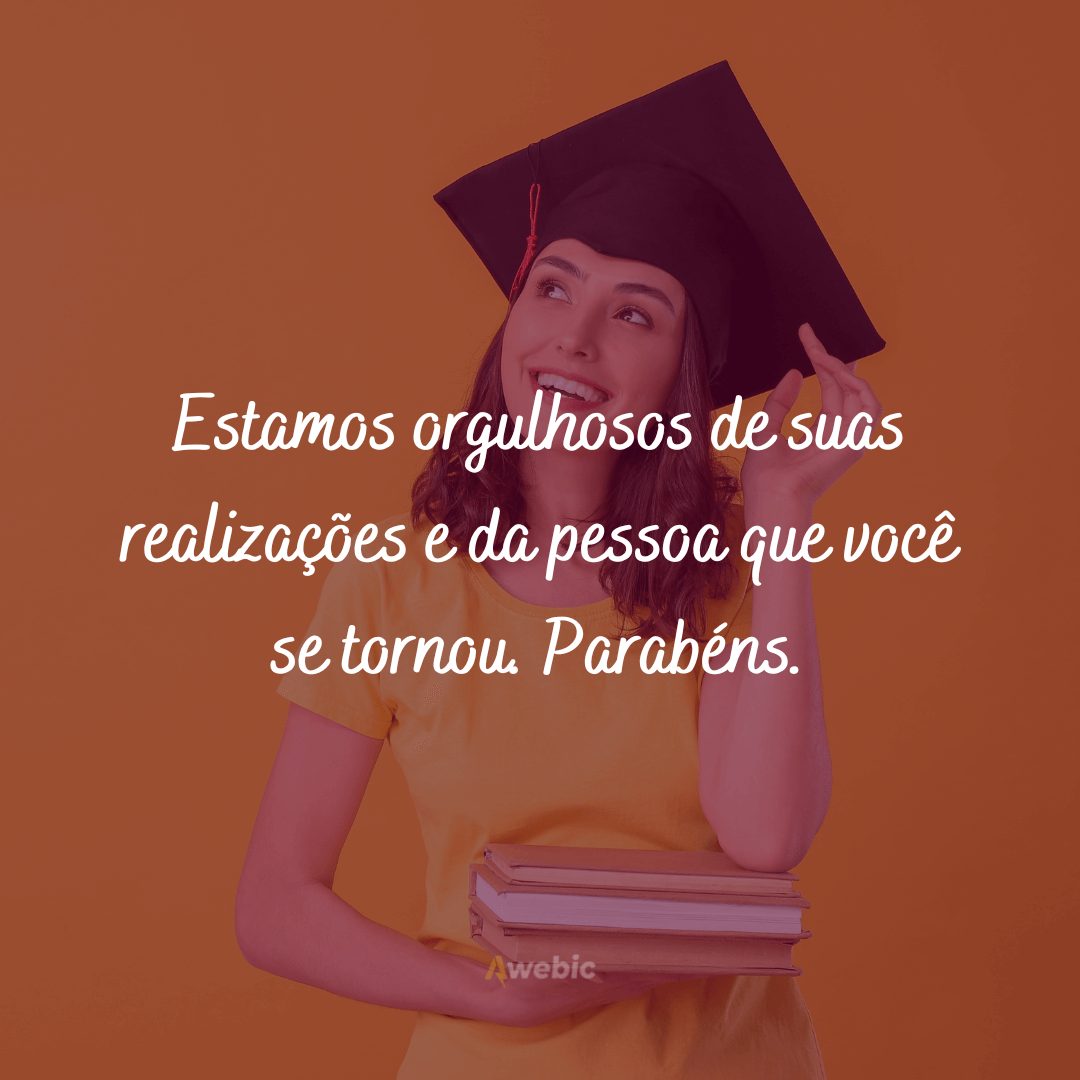 Frases de formatura para comemorar