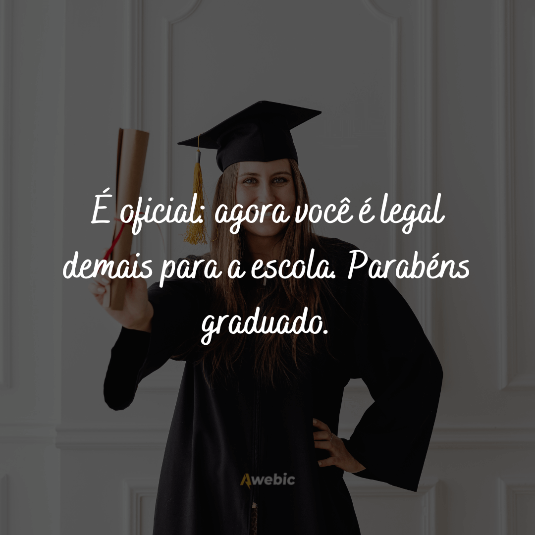 Frases de formatura para comemorar