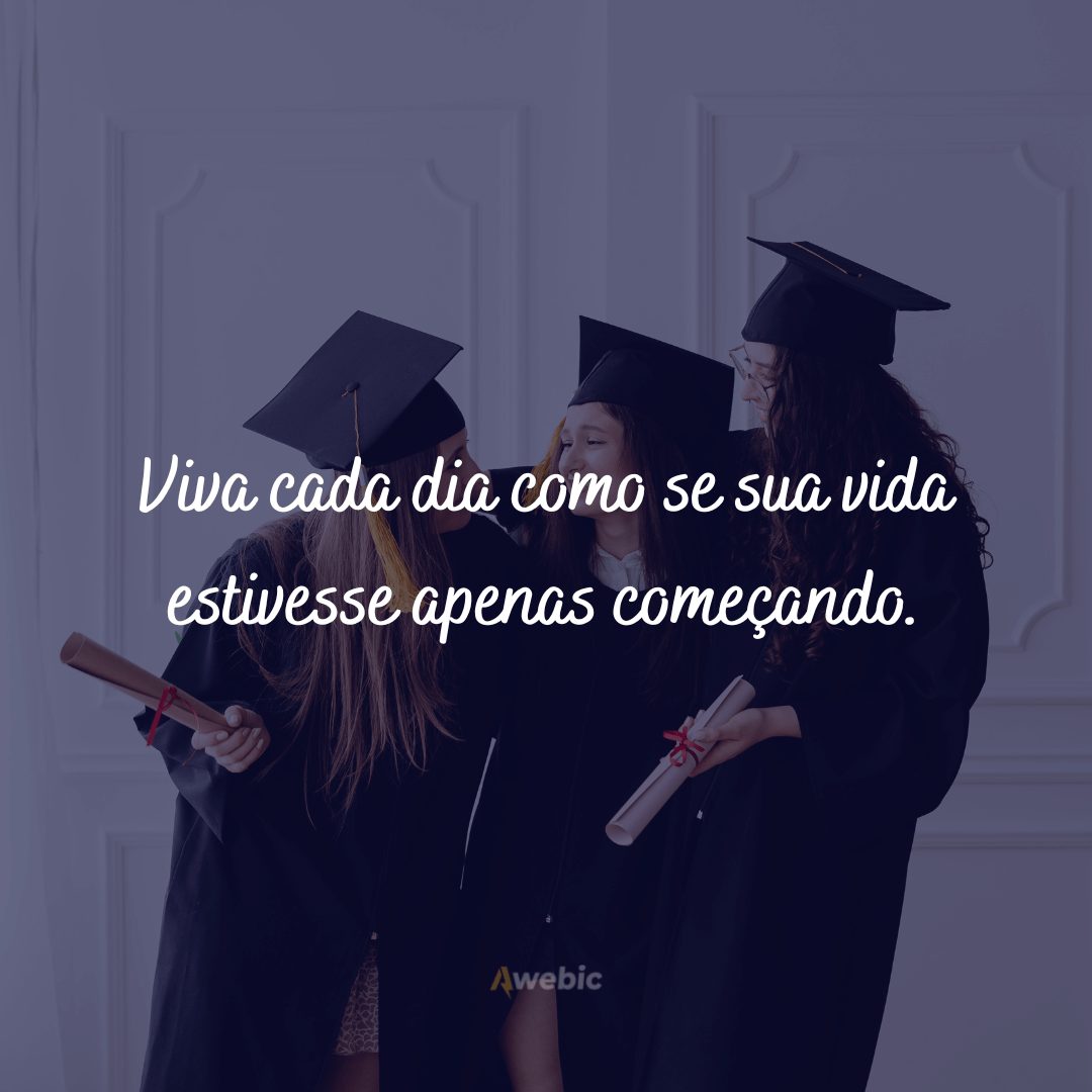 Frases de formatura para comemorar