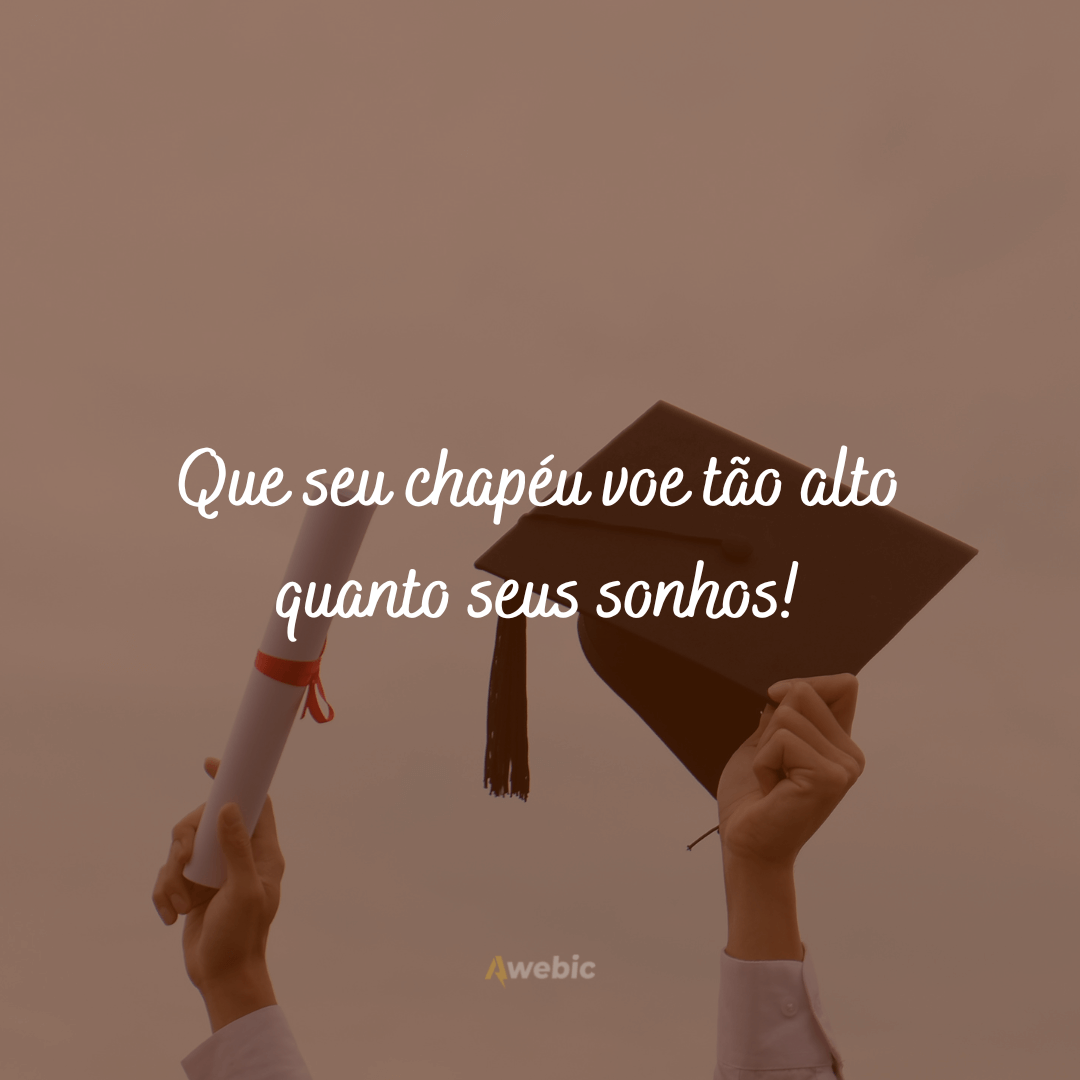 Frases de formatura para comemorar