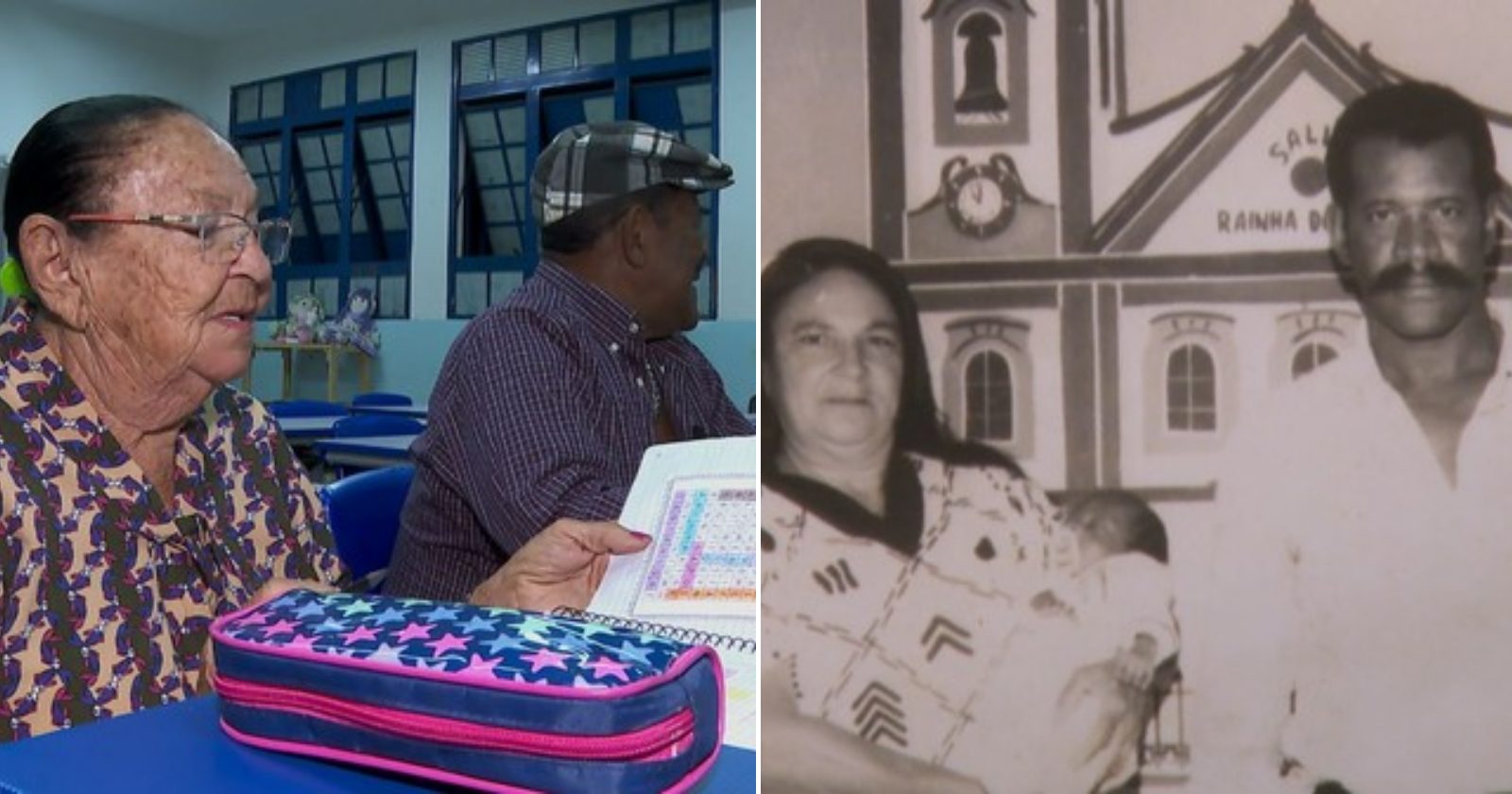 De volta à escola: casal de idosos decide aprender a ler e escrever aos 89 anos