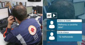 Pelo telefone, médico salva vida de bebê que estava engasgada com leite