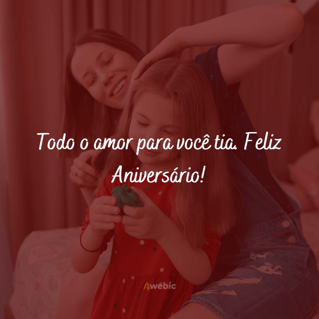 Frases de feliz aniversário para tia