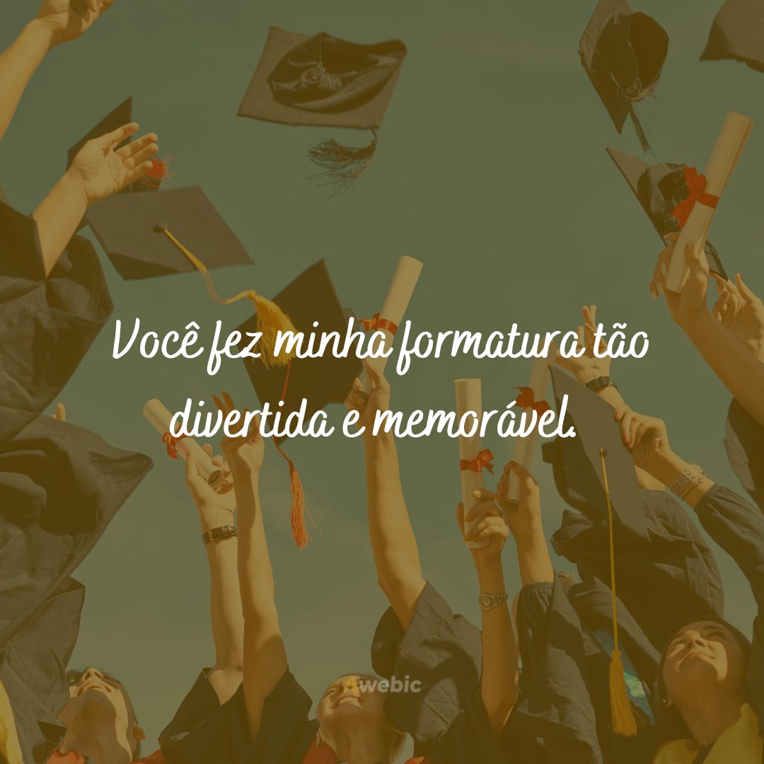 Frases de agradecimento pela formatura