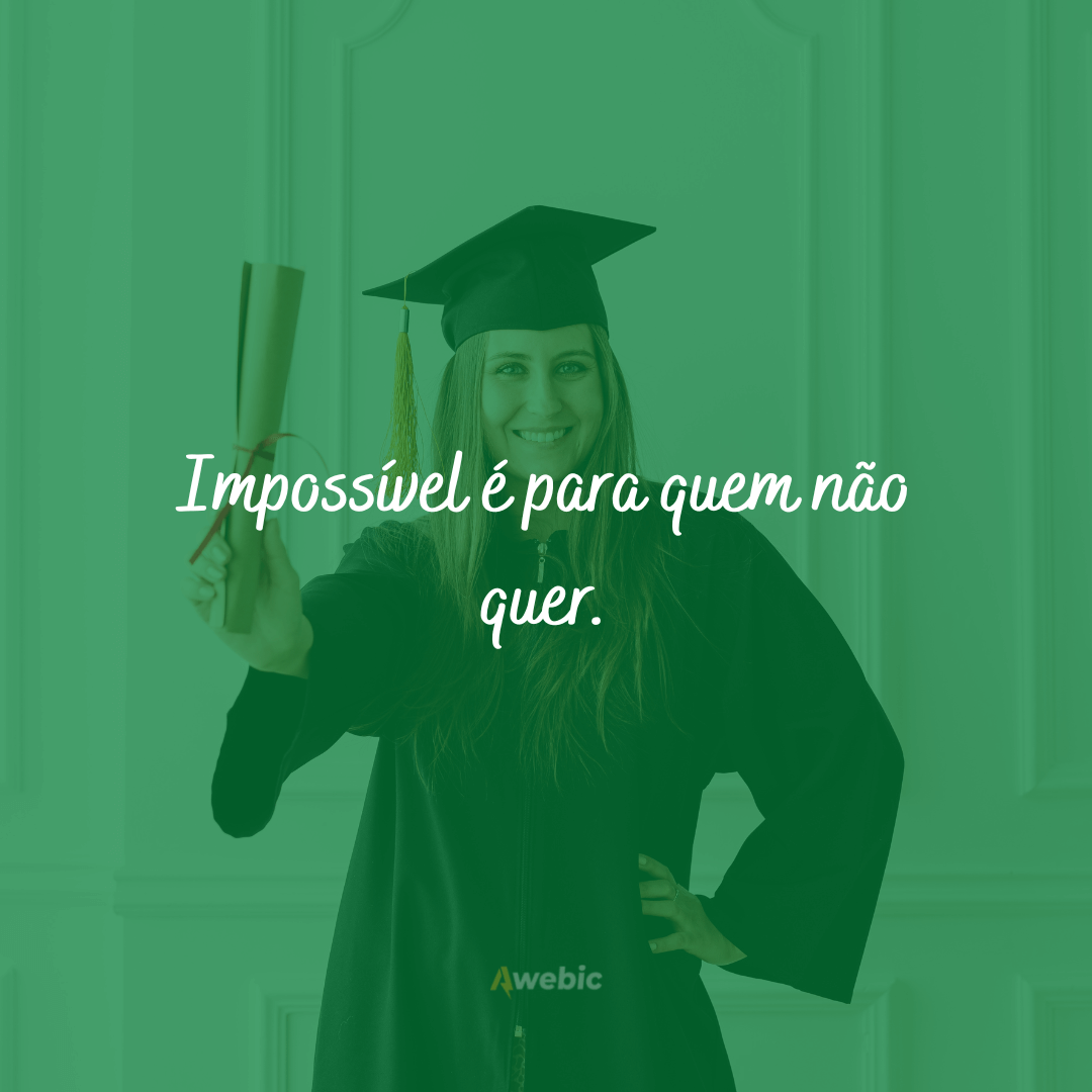 Frases para copo de formatura