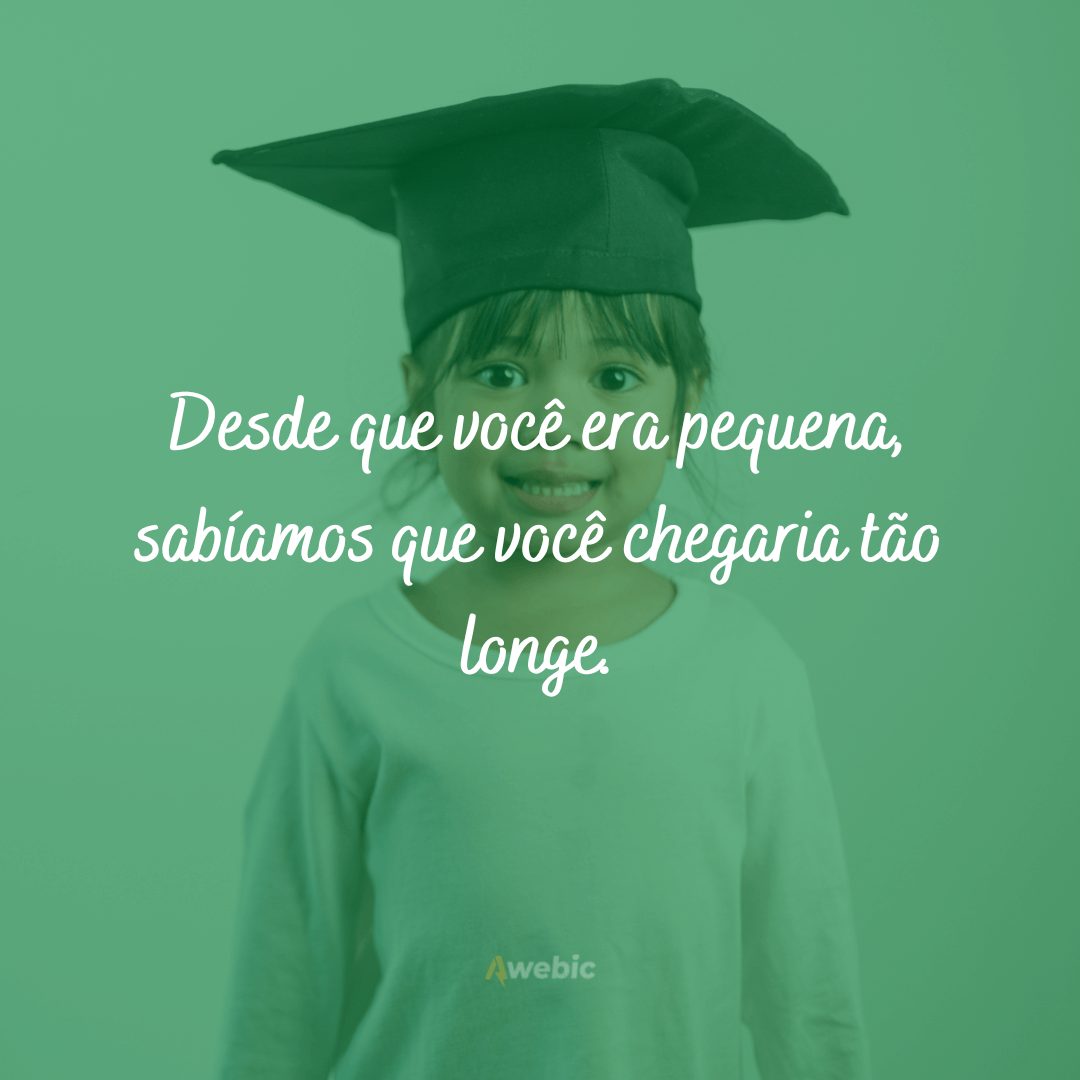 Frases de formatura para filha