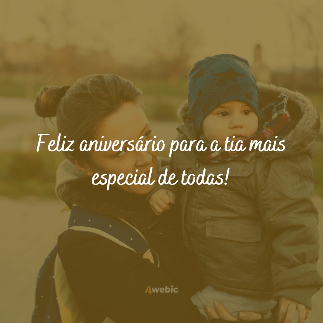 Frases de feliz aniversário para tia