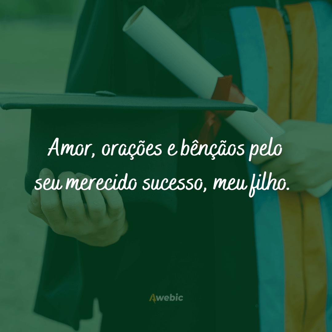 Frases de formatura para filho