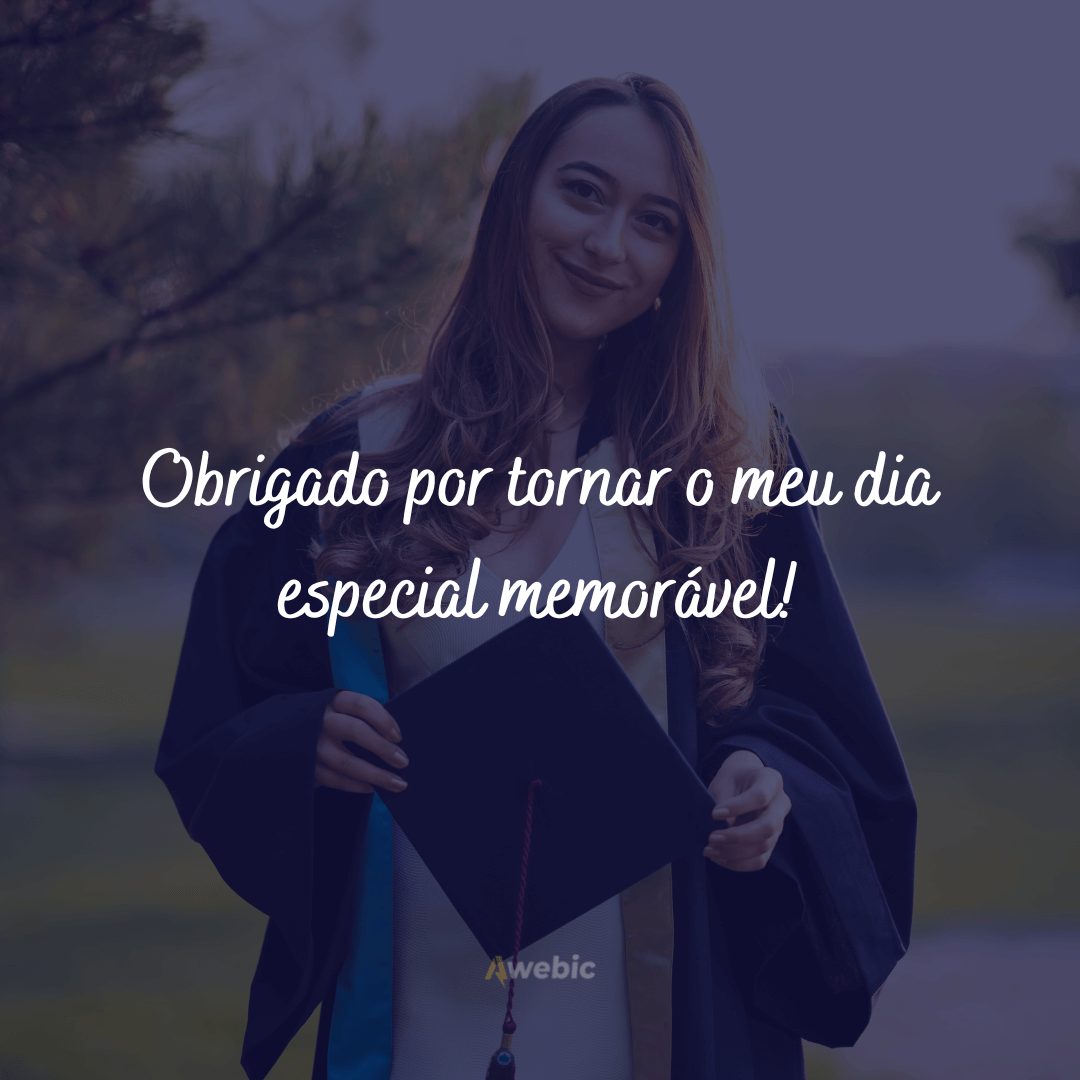 Frases de agradecimento pela formatura