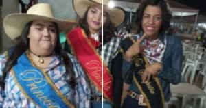 Jovens com deficiência são escolhidas rainha, princesa e miss em festa de rodeio