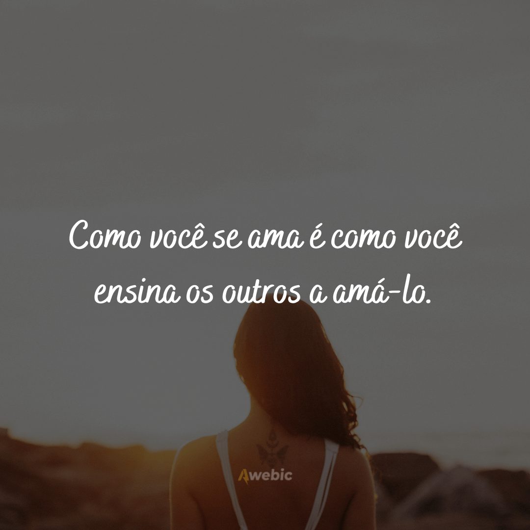 Frases de amor-próprio para status