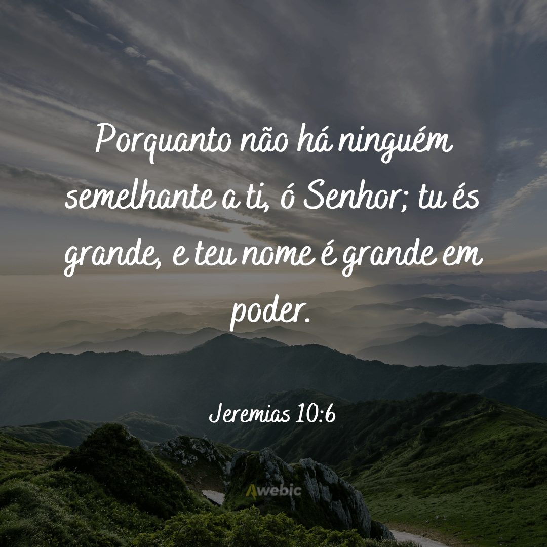 Versículos sobre a grandeza de Deus