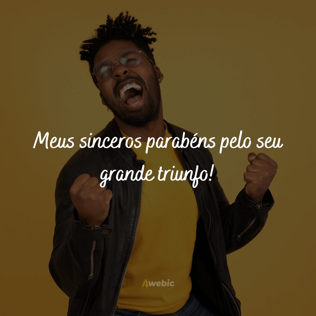 Frases curtas de parabéns