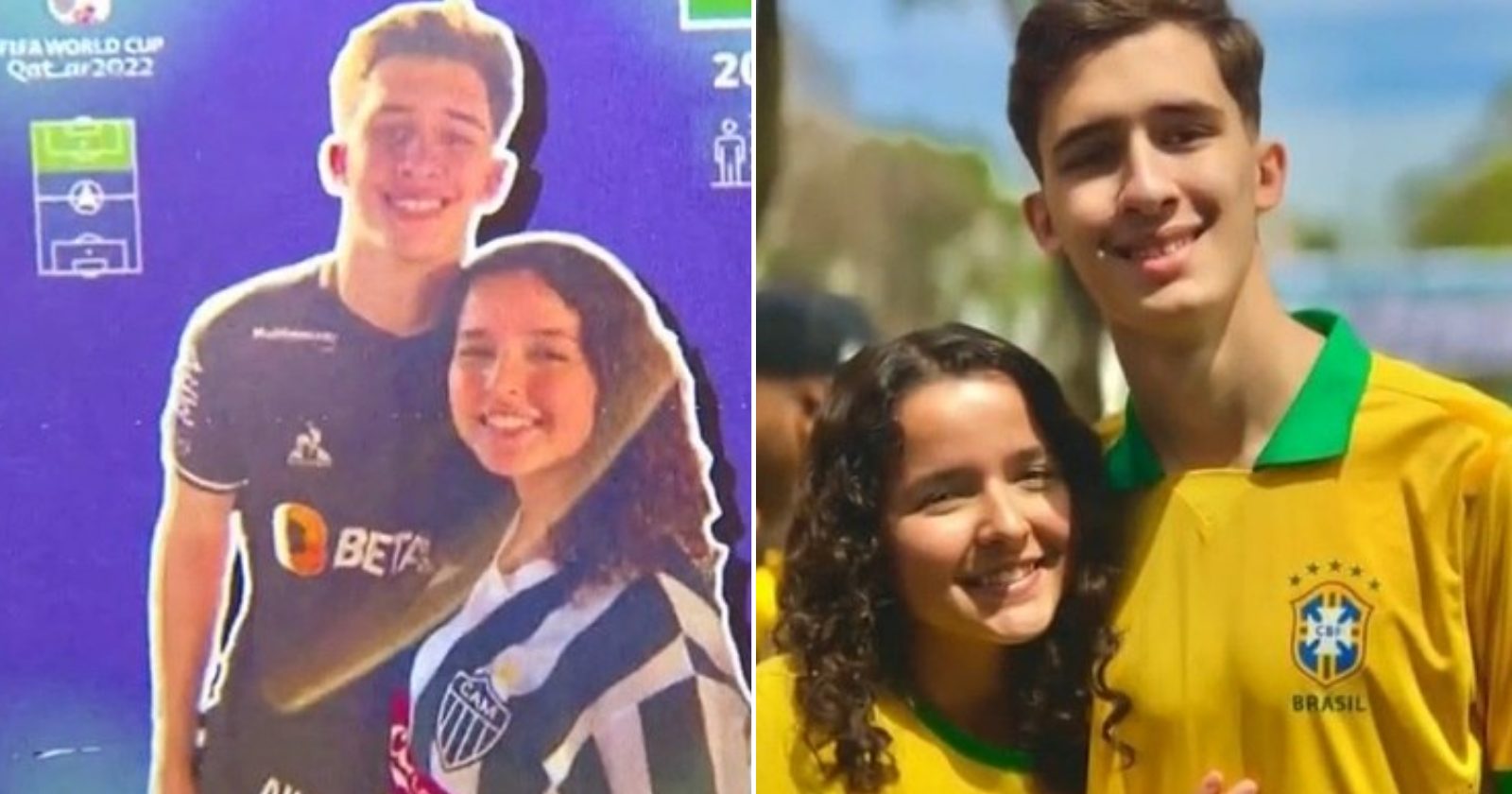 Rapaz cria figurinha personalizada da Copa para pedir amada em namoro