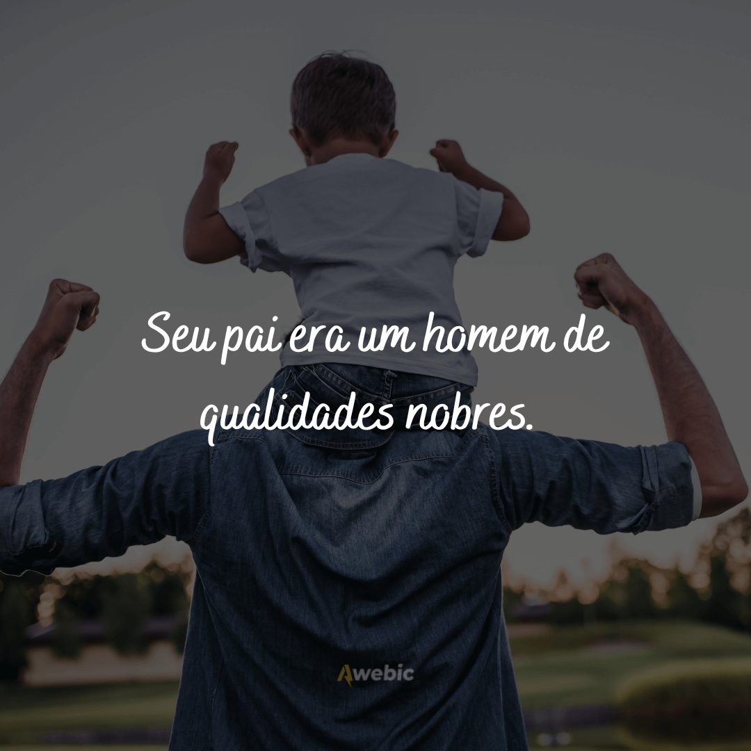 Frases Dia de Finados para pai