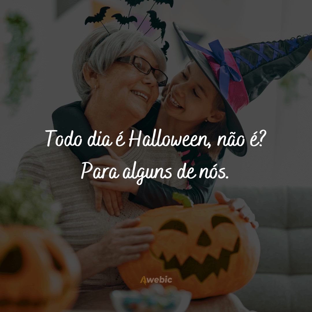  legendas para foto de halloween