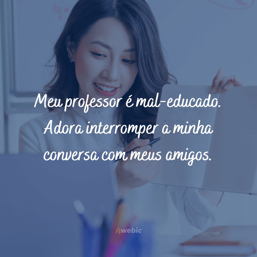 Frases engraçadas sobre professor