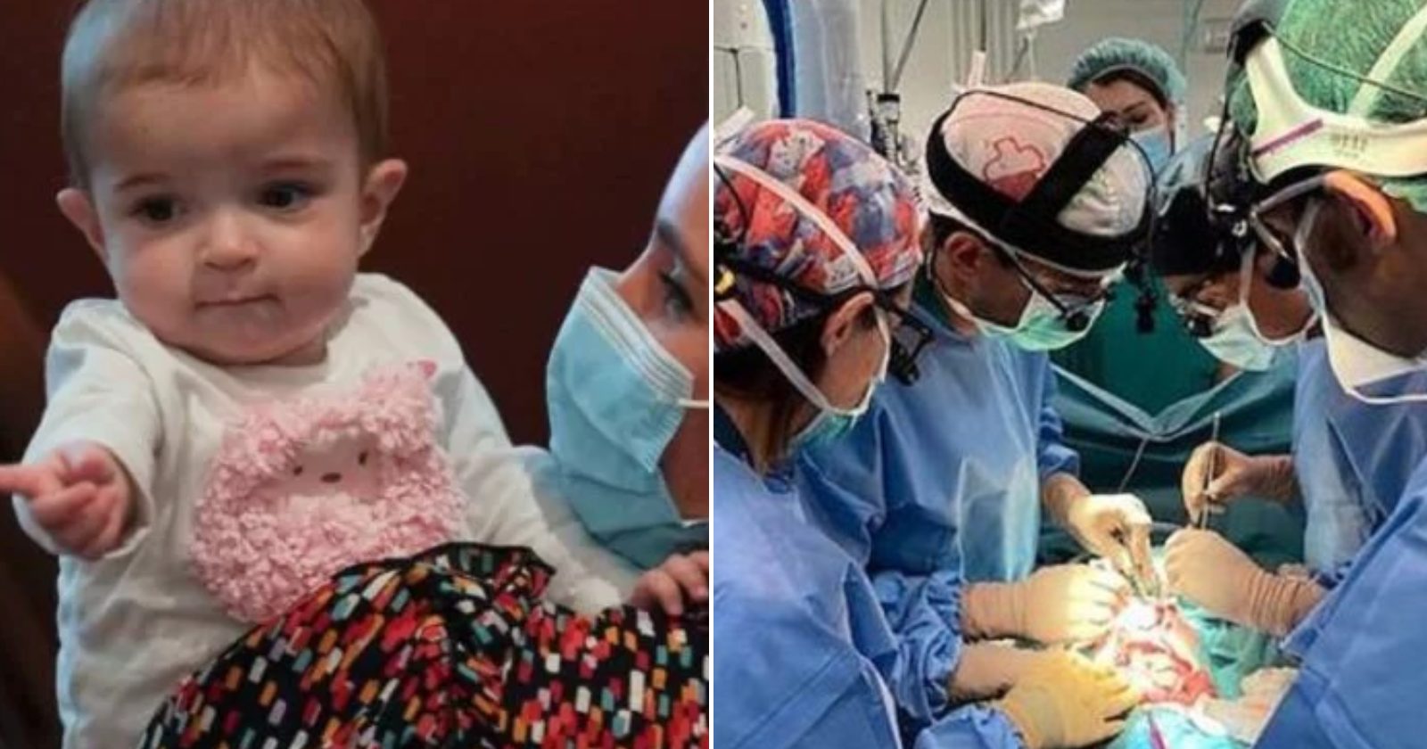 Milagre da medicina! Em cirurgia inédita no mundo, bebê de 1 ano recebe transplante de intestino