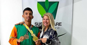 Talento de ouro! Gari inspira ao se tornar grande campeão brasileiro de karatê