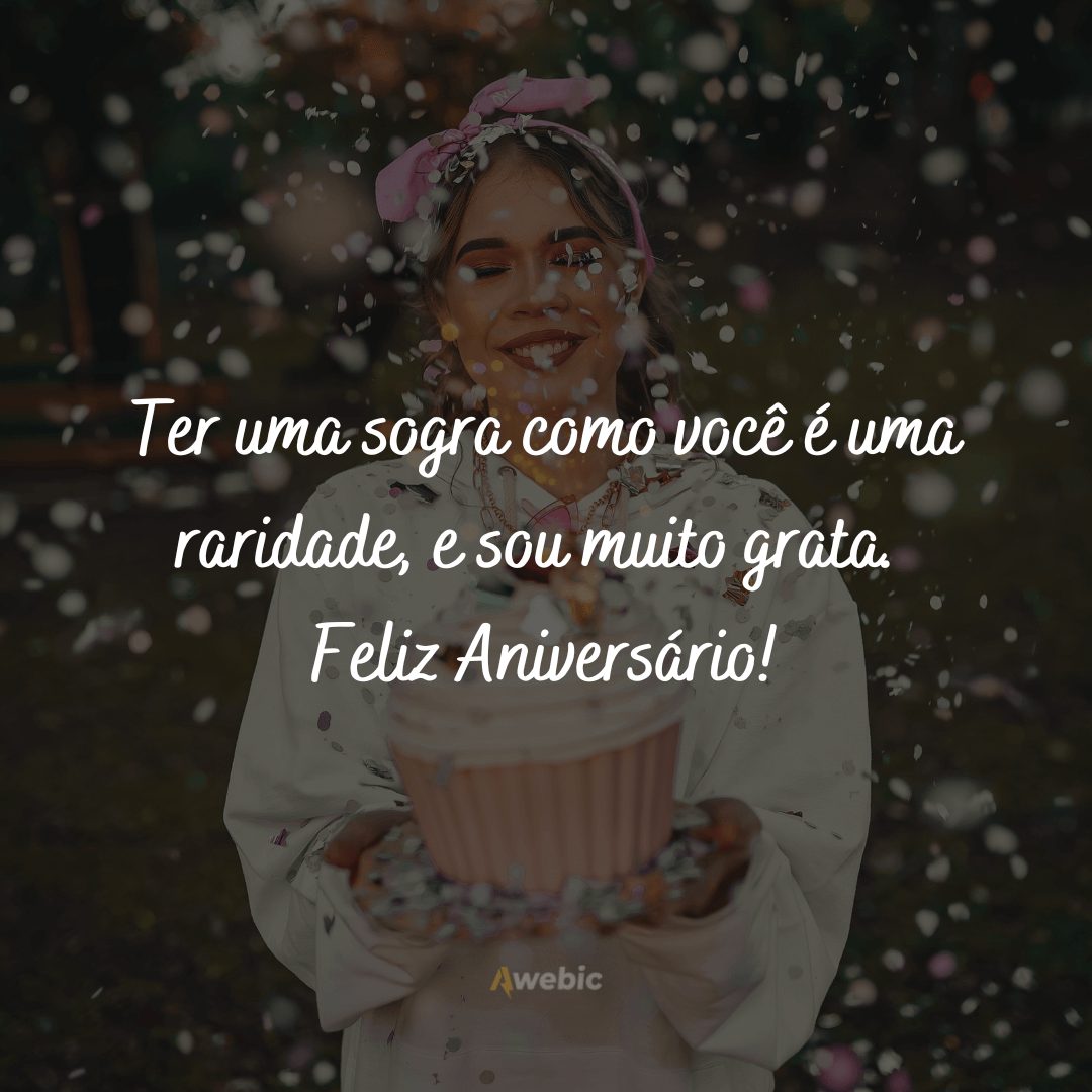 Frases de feliz aniversário para sogra