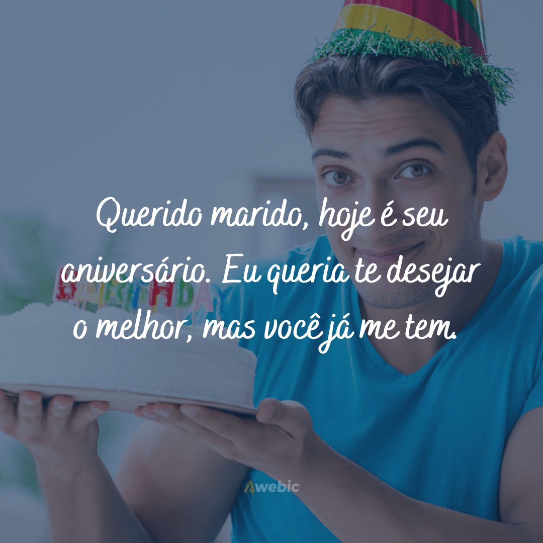 Frases de feliz aniversário para marido