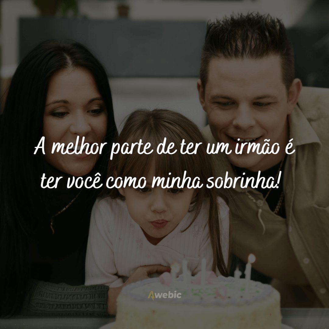 Frases de feliz aniversário para sobrinha