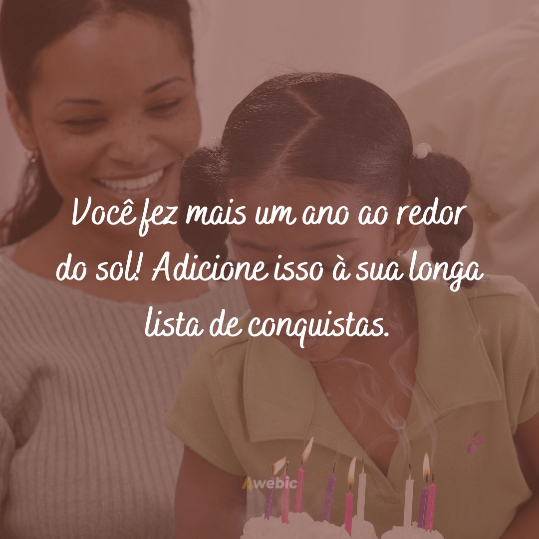 Frases de feliz aniversário para sobrinha