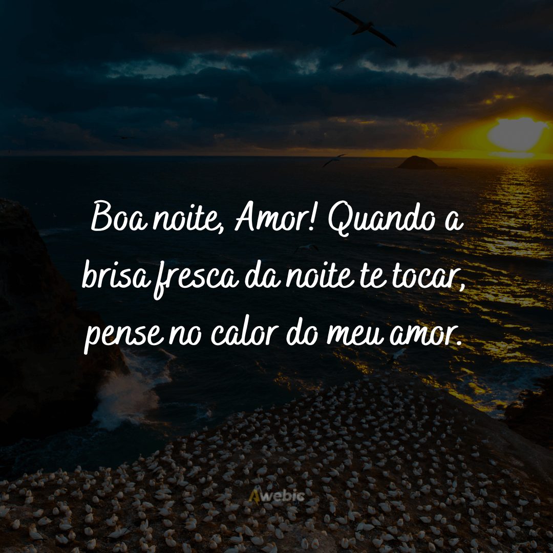 Frases de boa noite com carinho