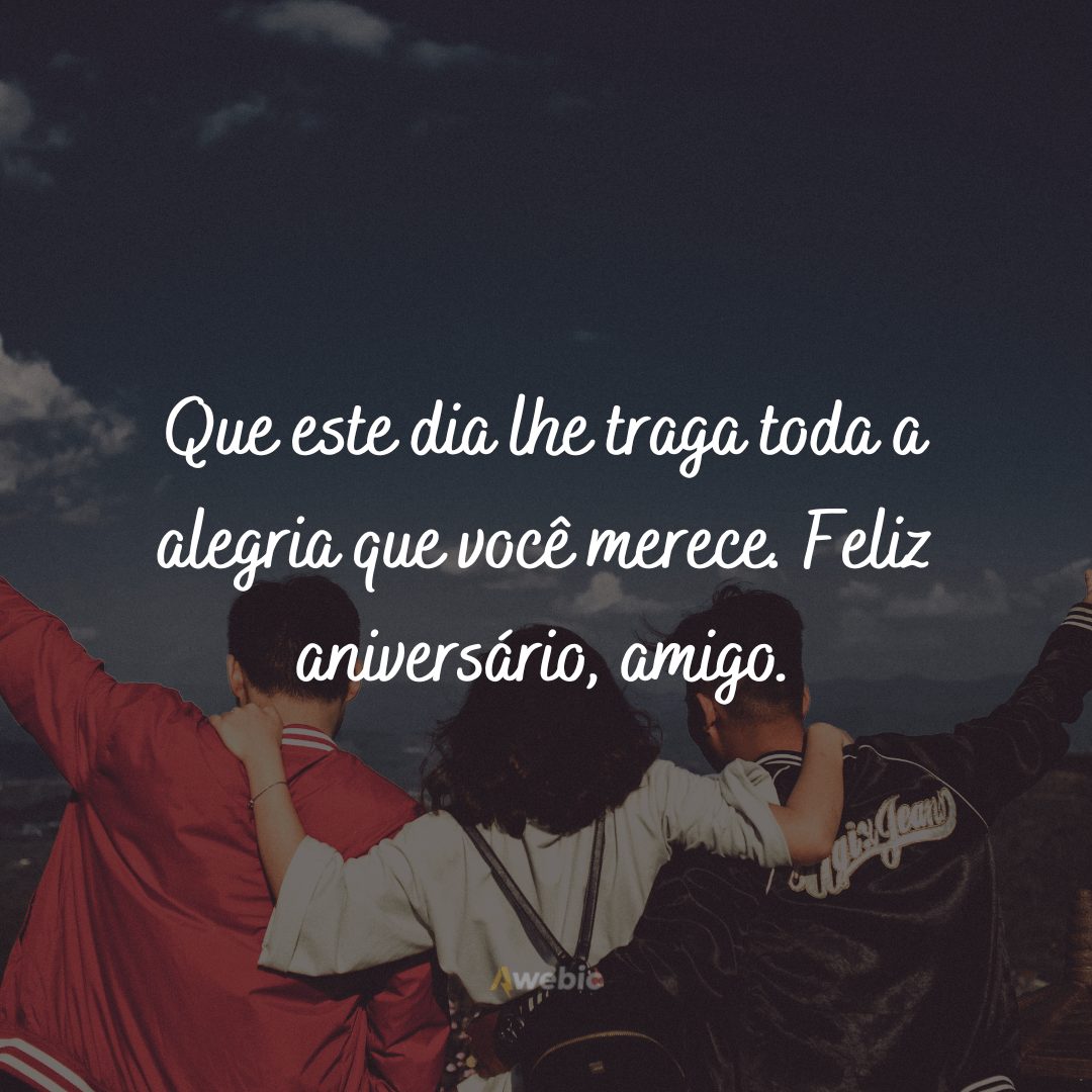 Frases de feliz aniversário para um amigo