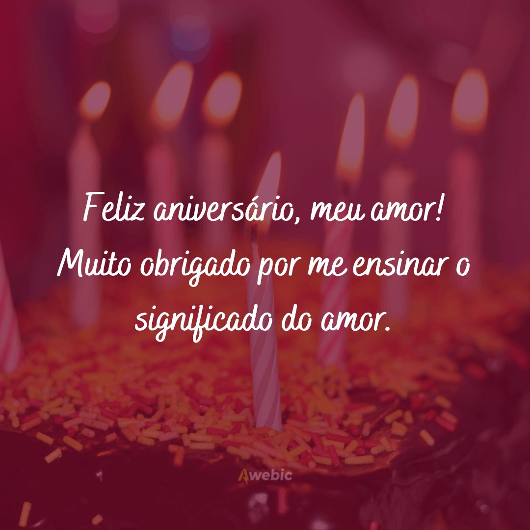 Frases de aniversário com carinho