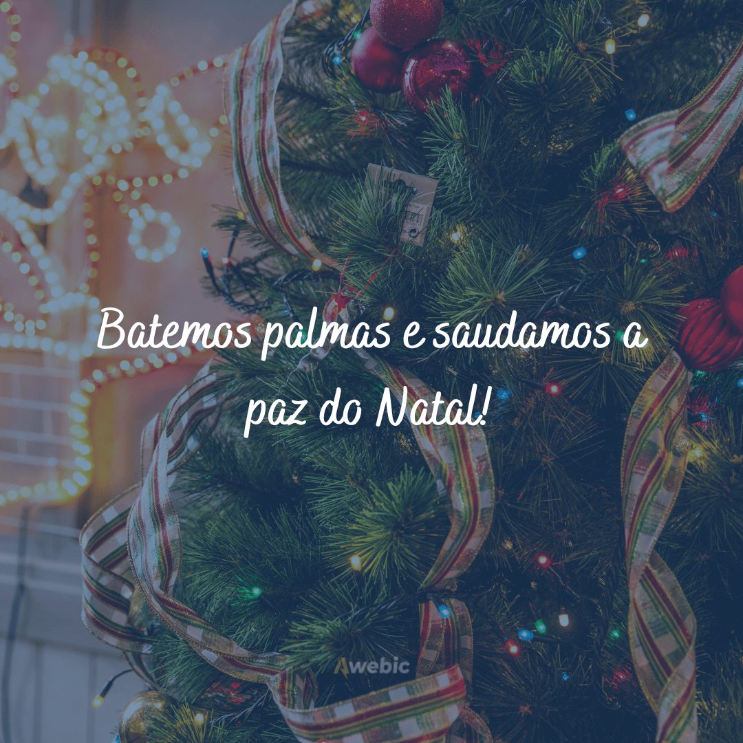 As melhores frases de Feliz Natal em imagens