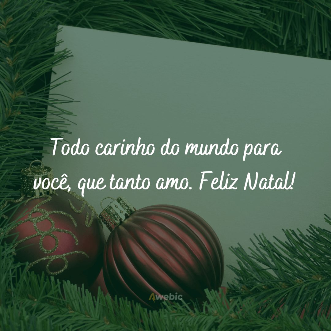 Frases para cartões de Feliz Natal