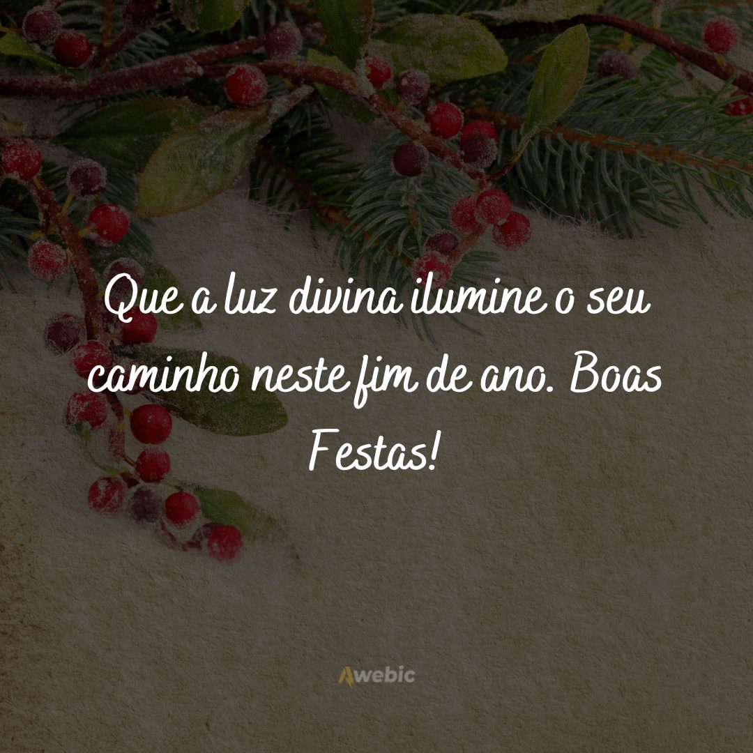 Frases para cartões de Feliz Natal