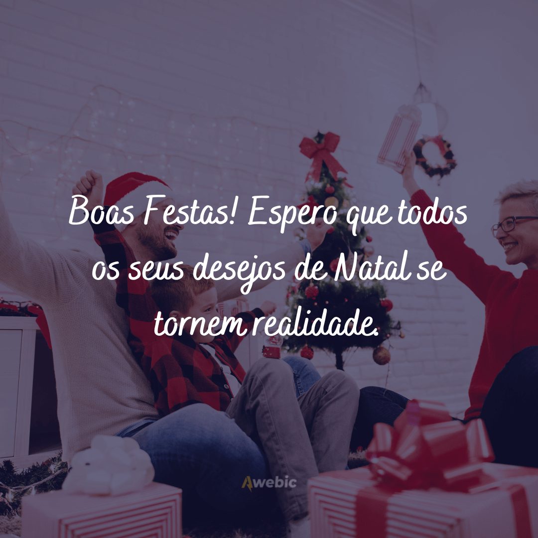 Desejos de Natal para comemorar a data