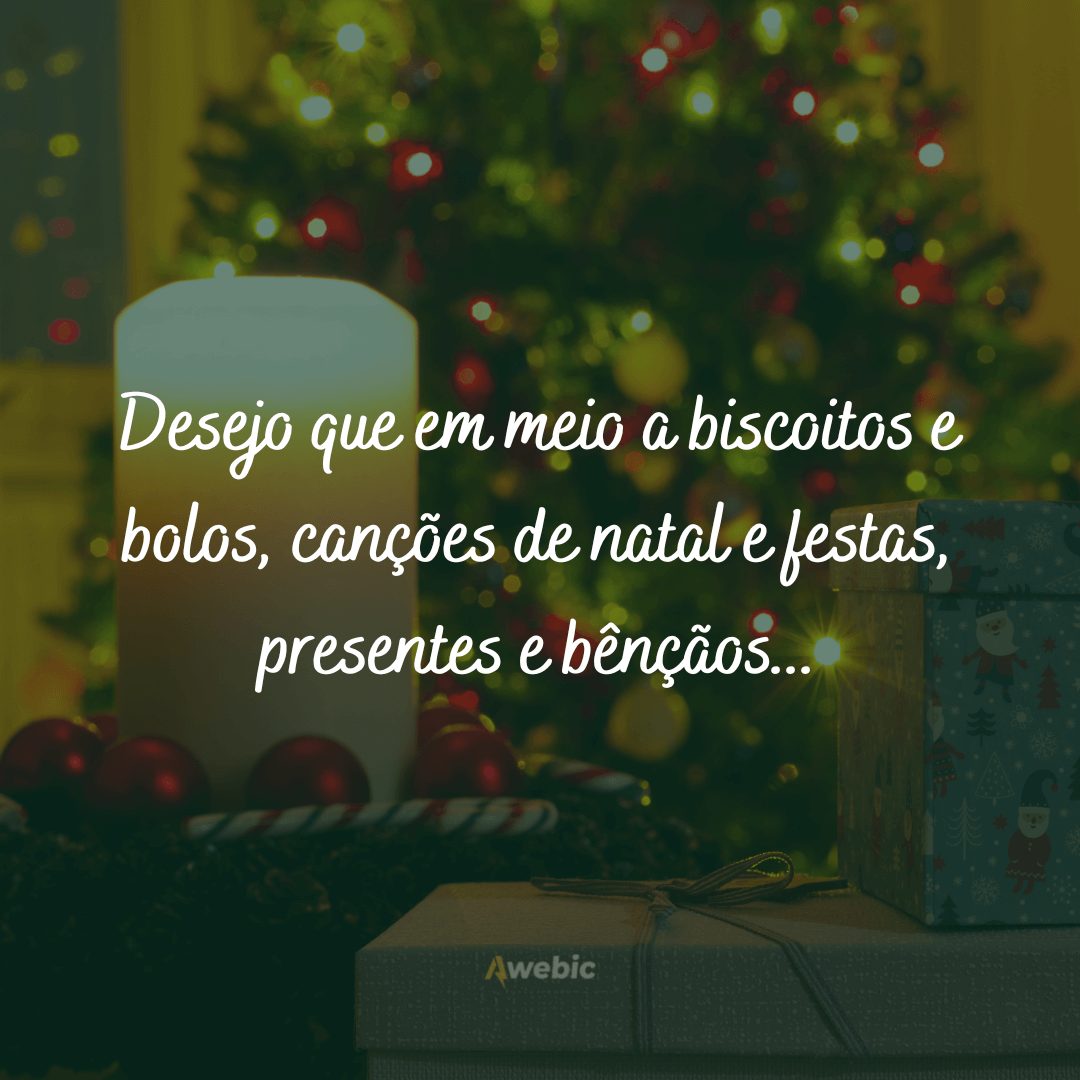 Desejos de Natal para comemorar a data