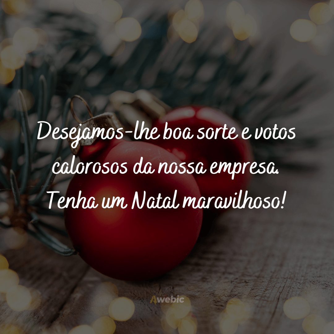 Mensagens de Natal para cliente