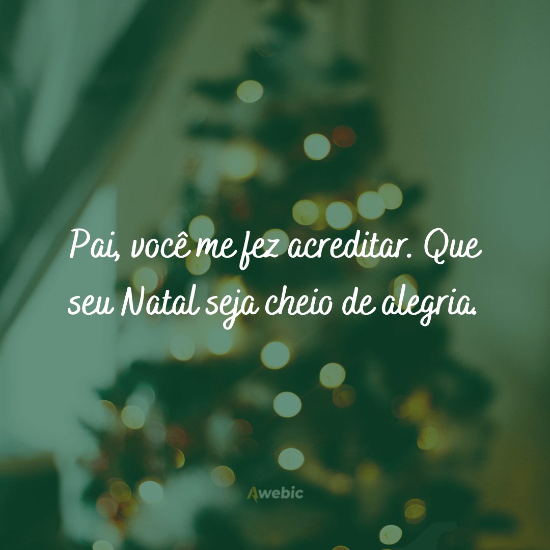 Frases de Natal para pai