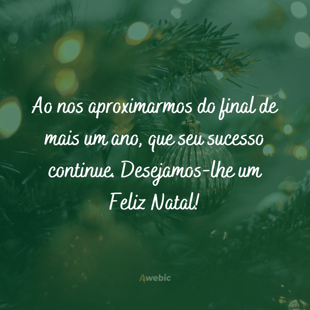 Mensagens de Natal para cliente