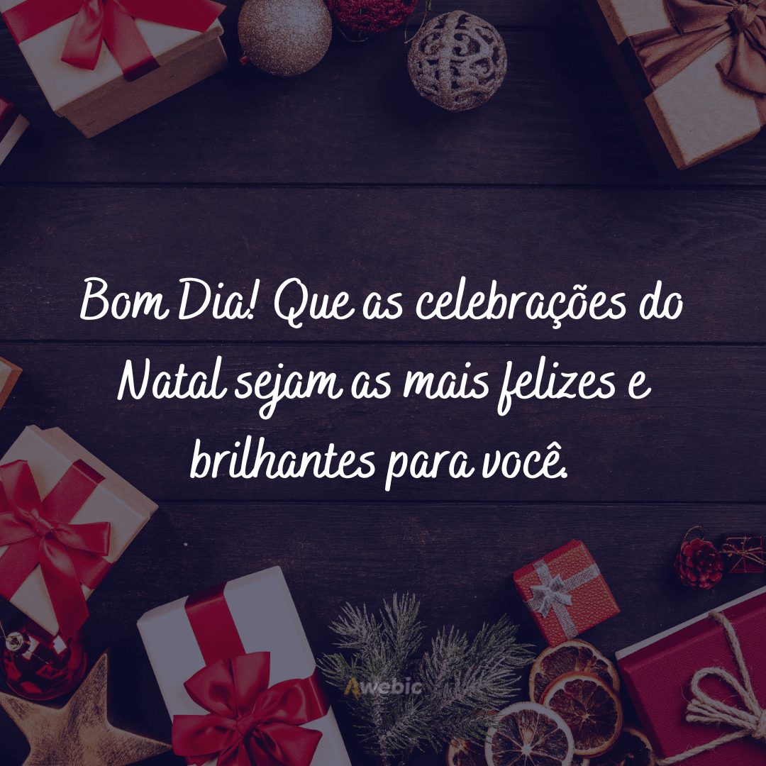 Frases de bom dia véspera de Natal