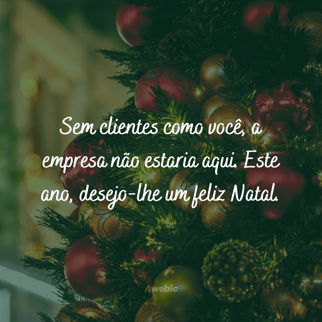 Frases de boas festas para clientes