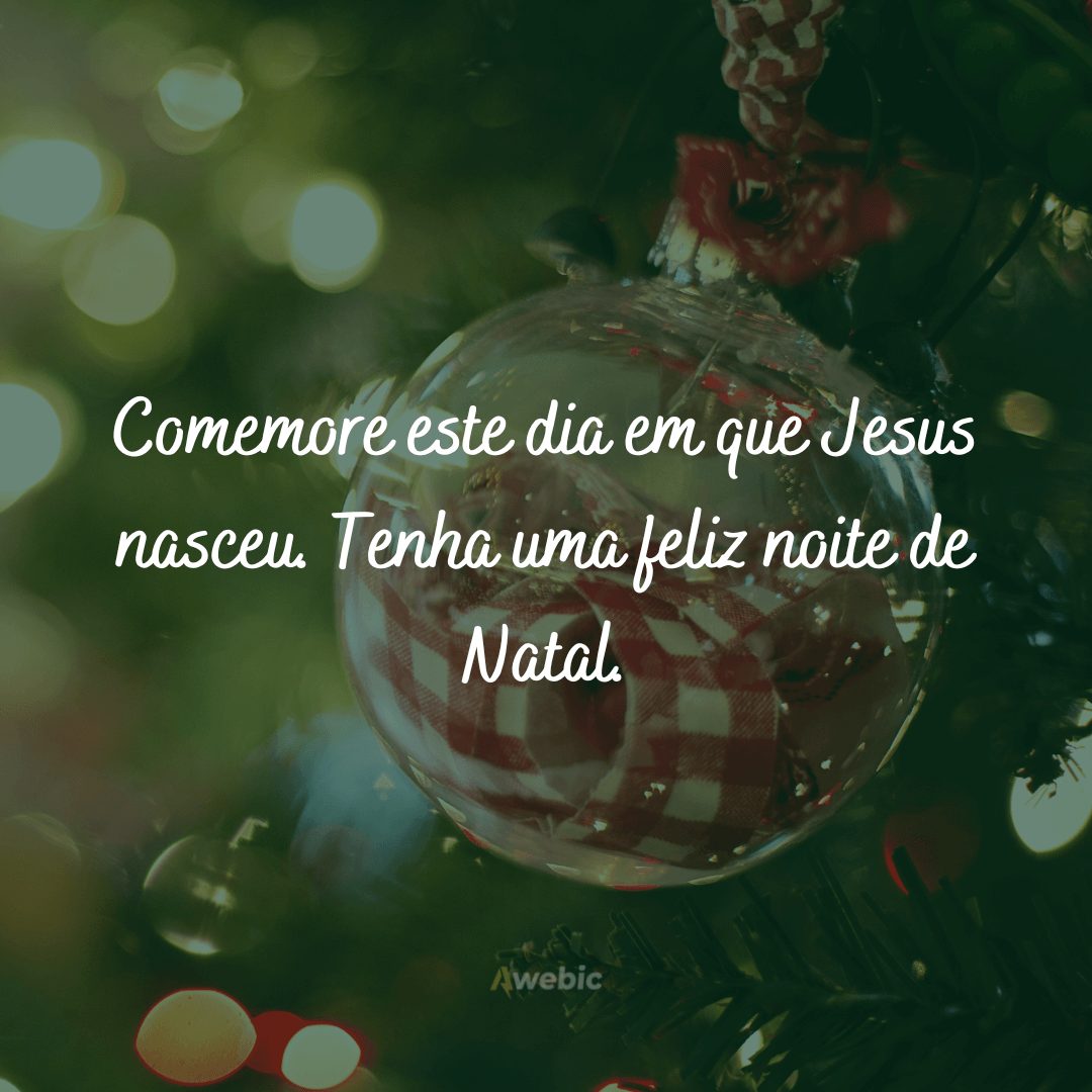 Frases de bom dia véspera de Natal