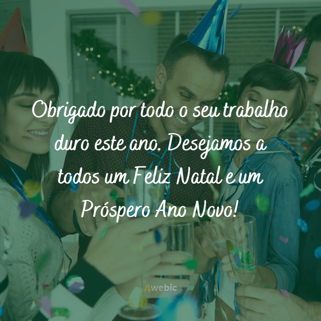 Frases de Natal para funcionários