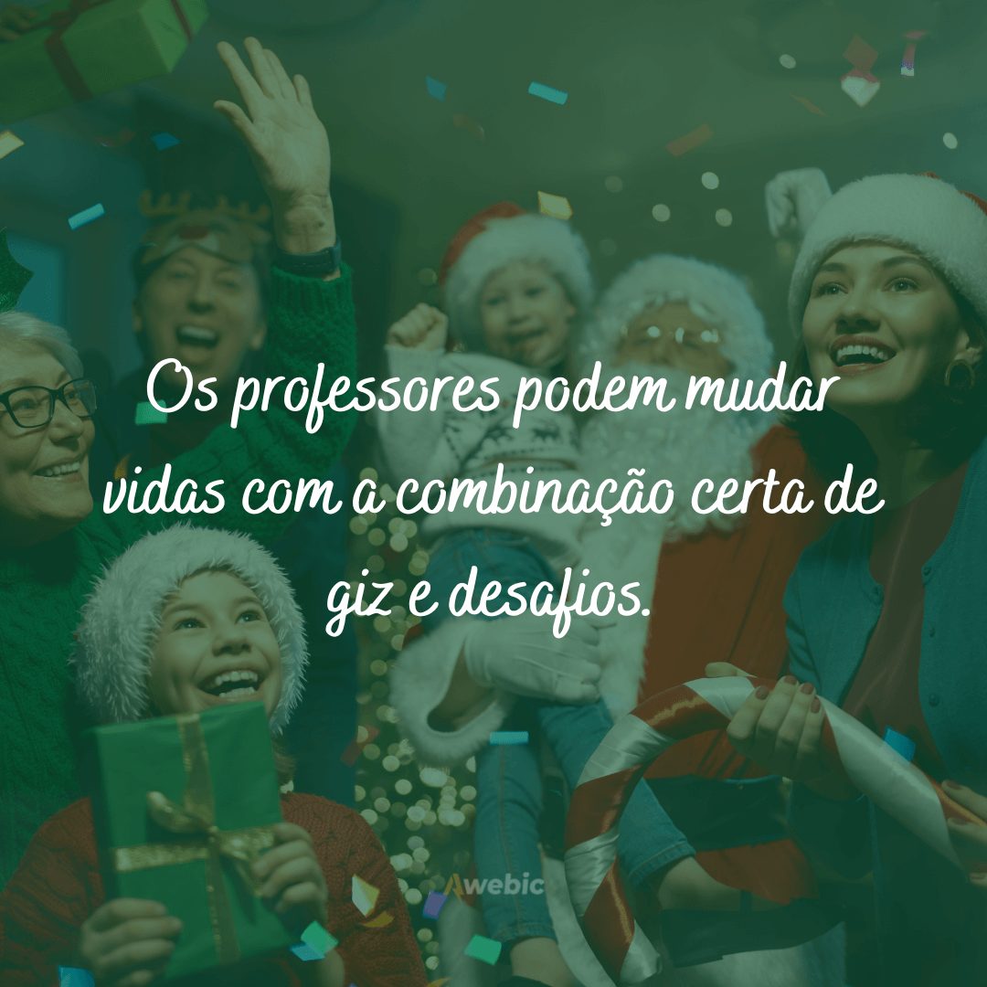 Frases de Natal para professores