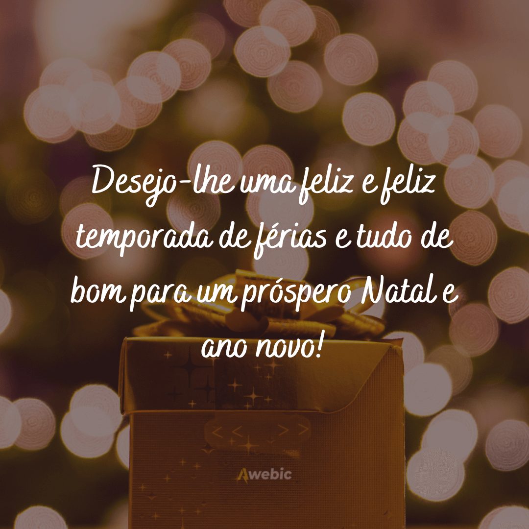 Frases de boas festas para clientes