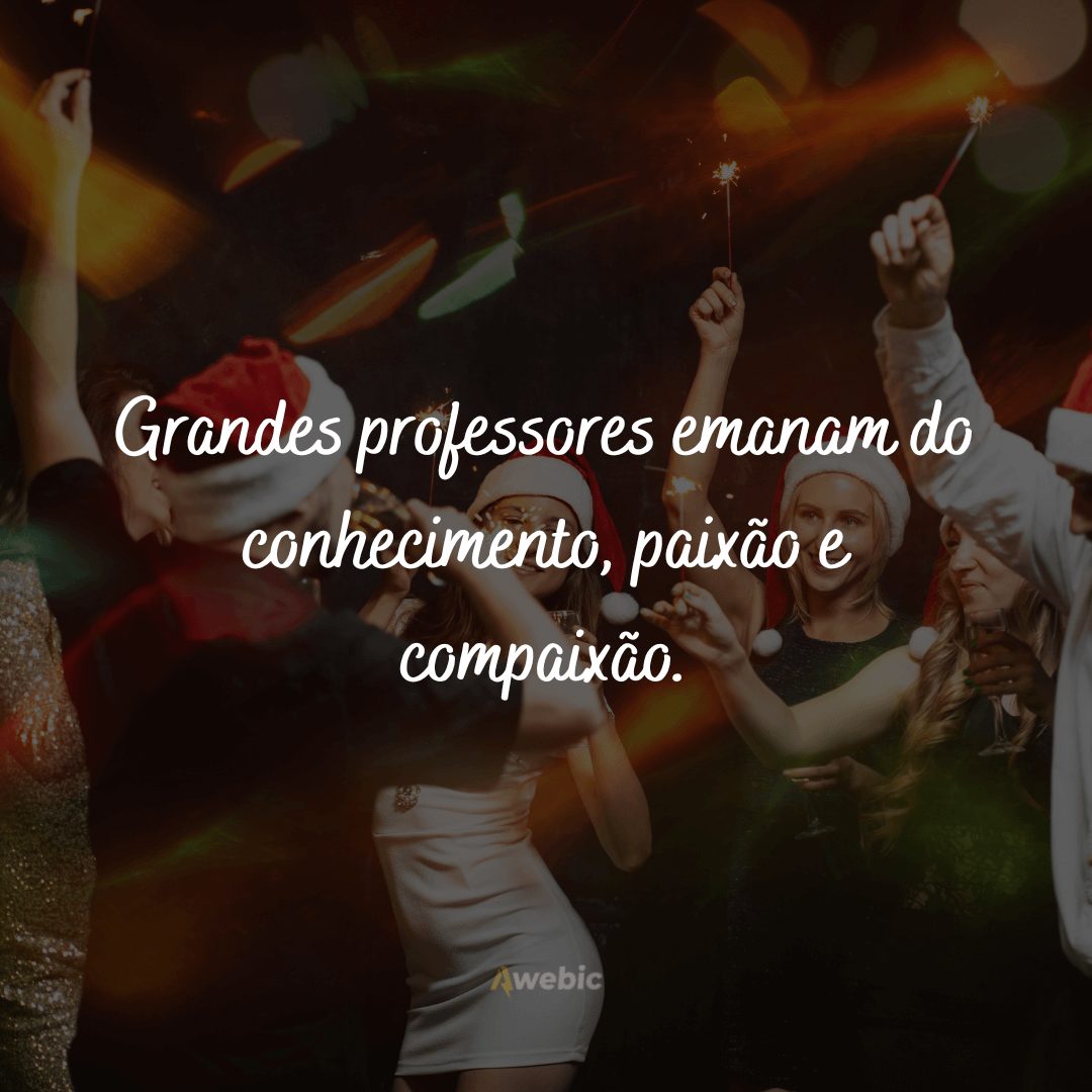 Frases de Natal para professores