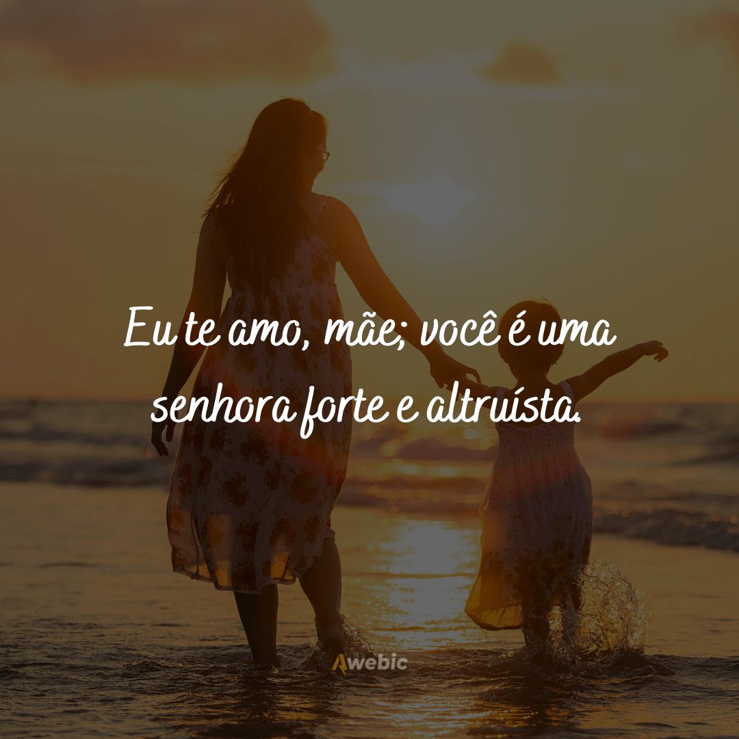 Declarações de amor para mãe