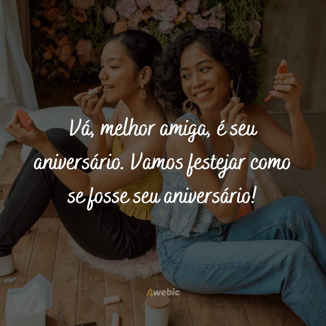 Mensagens de aniversário para amiga