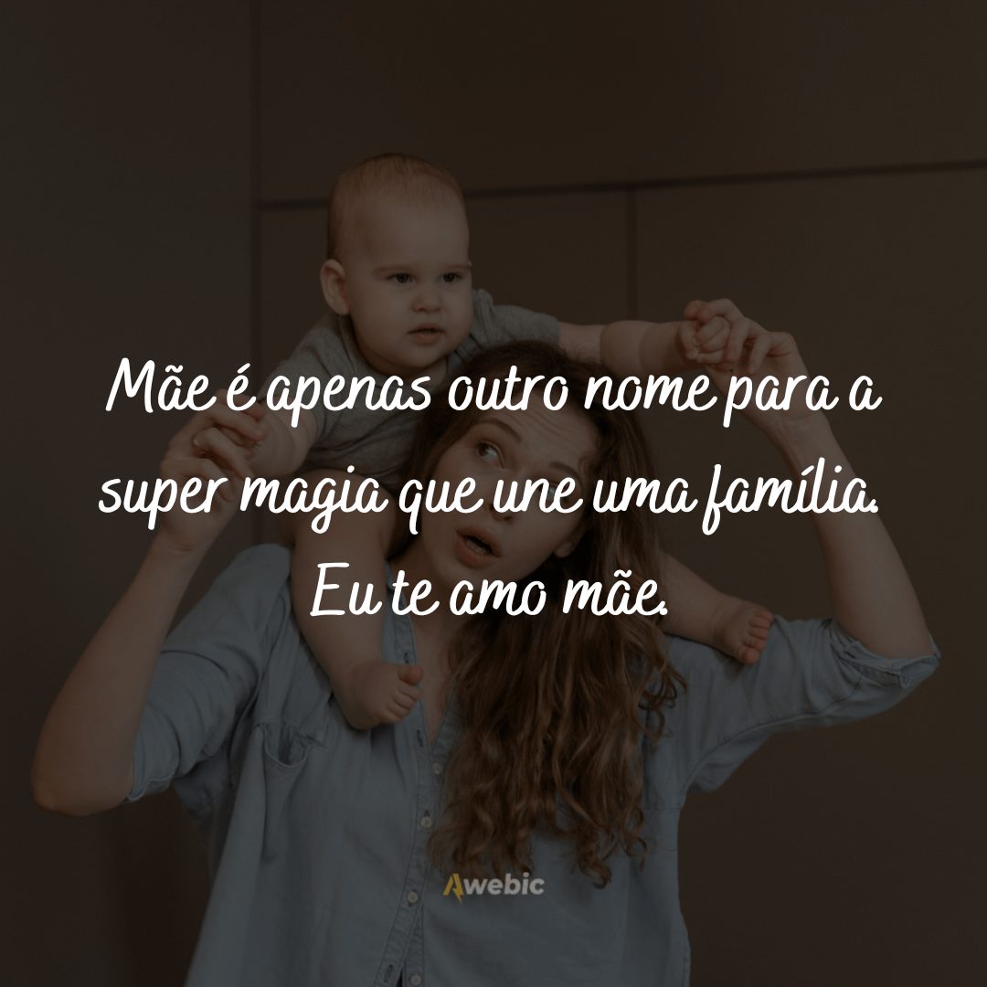 Declarações de amor para mãe