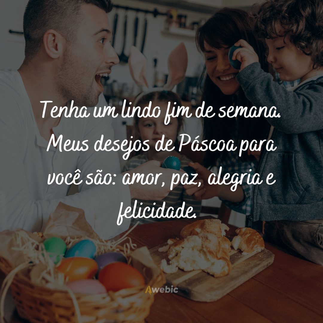 Mensagens para domingo de páscoa em família