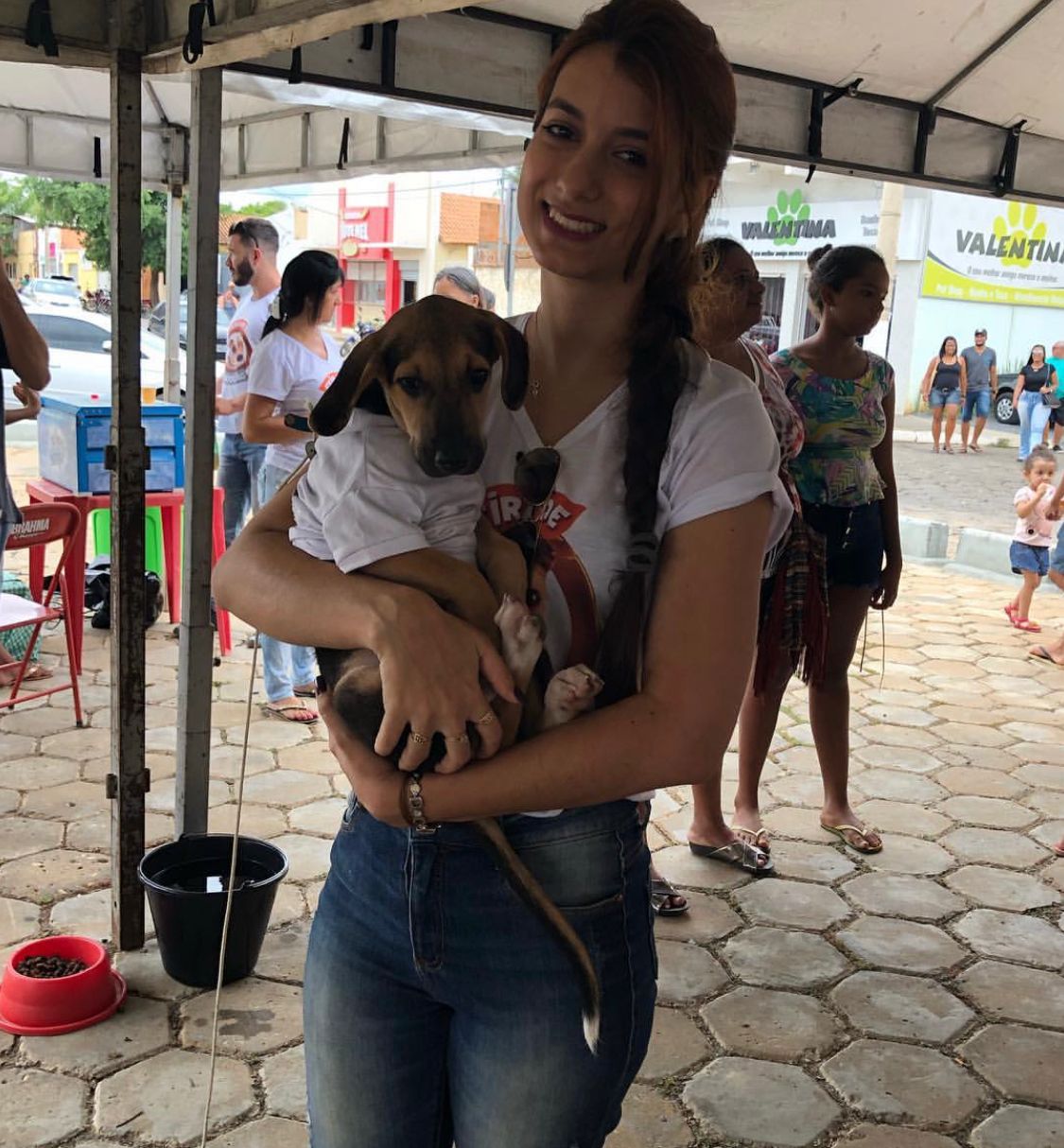 Jovem mineira emociona os internautas com seus cachorrinhos resgatados da rua